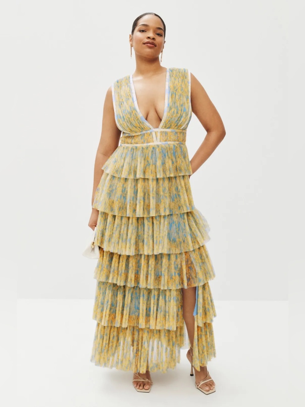 Hutch Amora Gown Tiered Maxi Dress Size 8